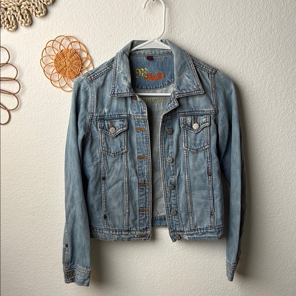 Miss Me Women's Light Blue Denim Jacket - Picture 1 of 6
